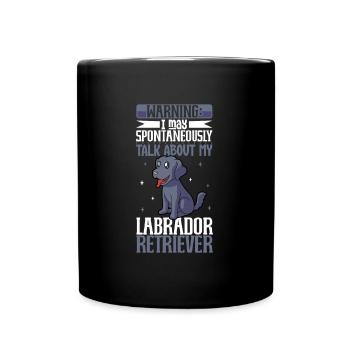 Labrador Retriever Lover - Full Colour Mug - black - Front
