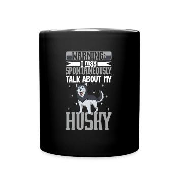 Siberian Husky Lover - Full Colour Mug - black - Front