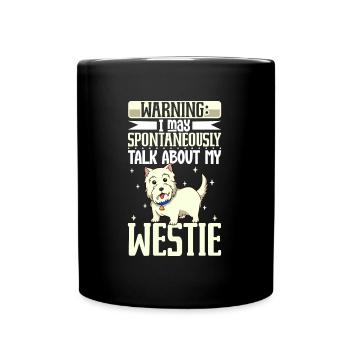 Amoureux du West Highland Terrier - Mug uni - noir - Devant