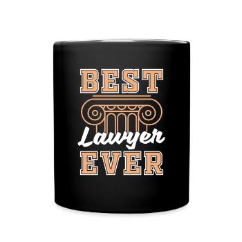 Cabinet d’avocats Law Gift Meilleur avocat - Mug uni - noir - Devant