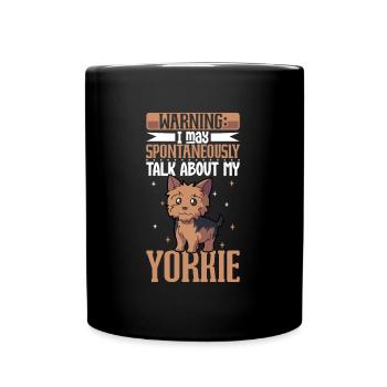 Amoureux du Yorkshire Terrier - Mug uni - noir - Devant