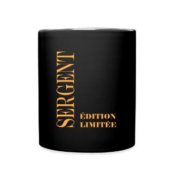 sergent - Mug uni - noir - Devant