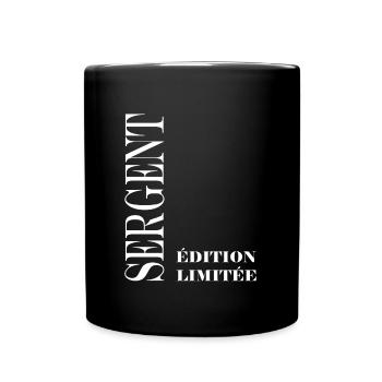 sergent - Mug uni - noir - Devant