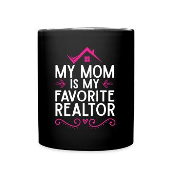 Makler Geschenk Für Immobilienmakler - Tasse einfarbig - Schwarz - Vorne