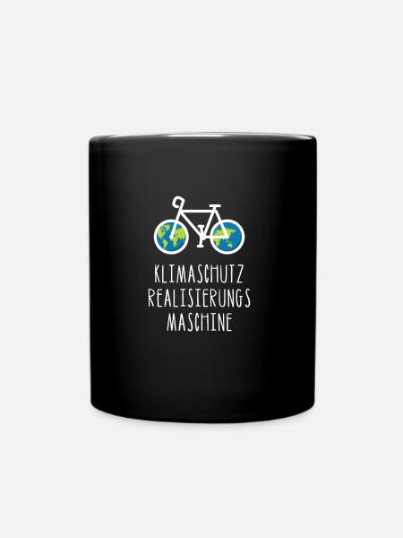 Klimaschutz Realisierungs Maschine Fahrrad Bike - Tasse einfarbig - Schwarz