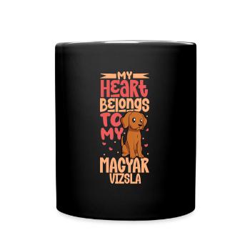 Dog Love - Magyar Vizsla - Full Colour Mug - black - Front