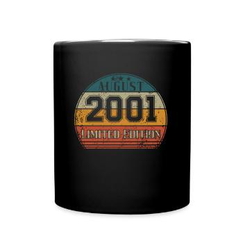 Anniversaire - Edition Limitée Août 2001 - Mug uni - noir - Devant