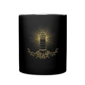 Lighthouse Lover Sea Gift Lighthouse - Full Colour Mug - black - Front