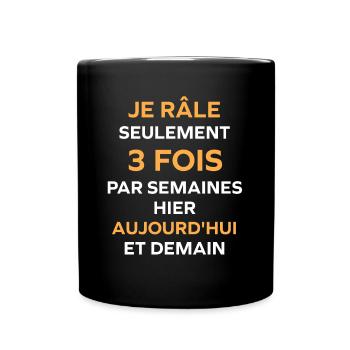 Raler - Mug uni - noir - Devant
