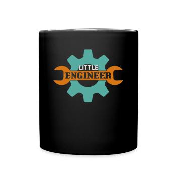 Little Engineer Boys Workshop Building and Crafting - Full Colour Mug - black - Front