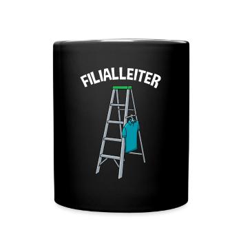 Kaufmann Einzelhandel Supermarkt Filialleiter - Tasse einfarbig - Schwarz - Vorne