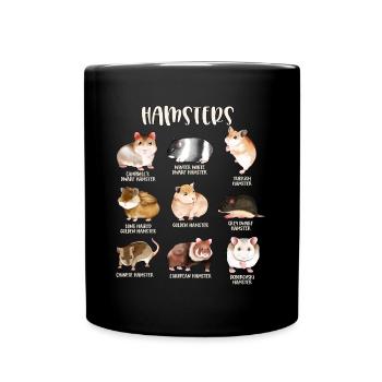 Viele Hamsterarten - Tasse einfarbig - Schwarz - Vorne