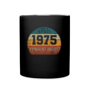 Birthday - Limited Edition April 1975 - Full Colour Mug - black - Front