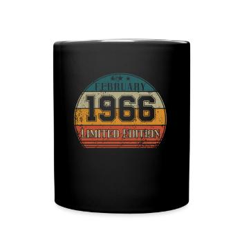 Anniversaire - Edition Limitée Février 1966 - Mug uni - noir - Devant
