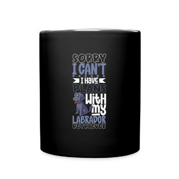 Projets avec mon Labrador Retriever - Mug uni - noir - Devant