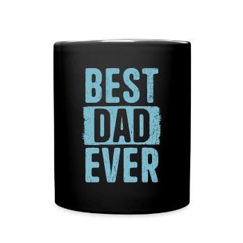 Best Dad Father's Day Plain Dad Best Dad Ever - Full Colour Mug - black - Front