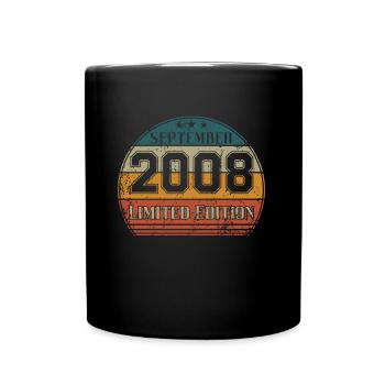 Anniversaire - Edition Limitée Septembre 2008 - Mug uni - noir - Devant