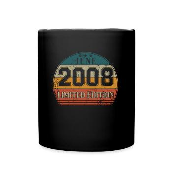 Anniversaire - Edition Limitée Juin 2008 - Mug uni - noir - Devant