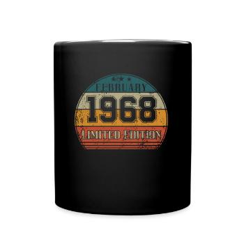 Anniversaire - Edition Limitée Février 1968 - Mug uni - noir - Devant