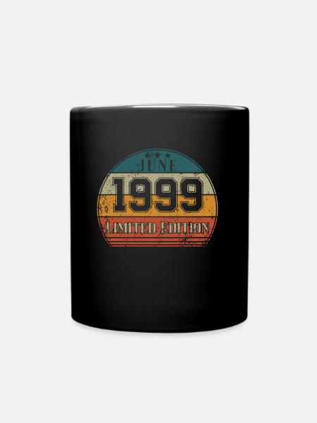Geburtstag - Limited Edition Juni 1999 - Tasse einfarbig - Schwarz