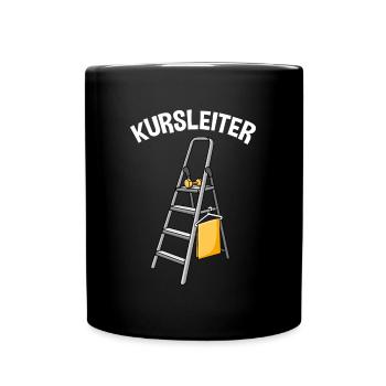 Kursleiter Fitnesstrainer Muskeltraining Fitness - Tasse einfarbig - Schwarz - Vorne