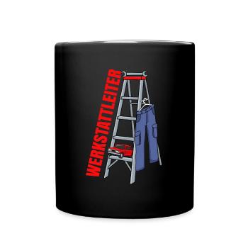 KFZ Mechaniker Mechatroniker Werkstattleiter - Tasse einfarbig - Schwarz - Vorne