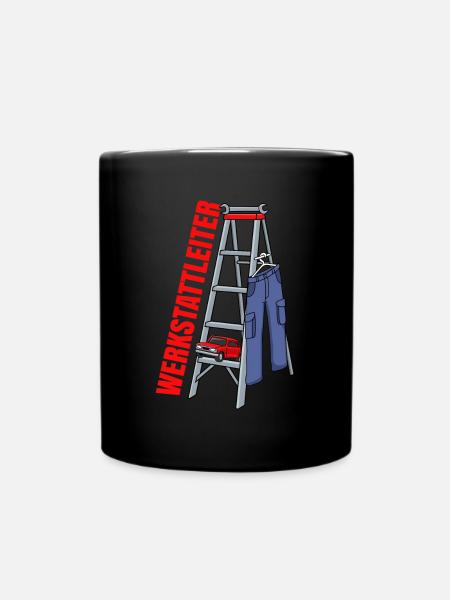 KFZ Mechaniker Mechatroniker Werkstattleiter - Tasse einfarbig - Schwarz