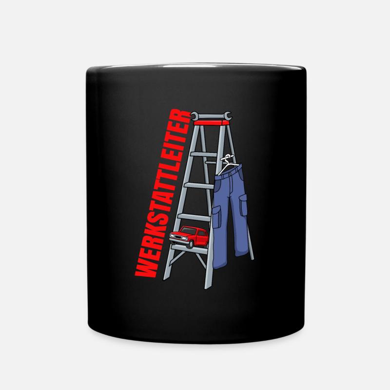 KFZ Mechaniker Mechatroniker Werkstattleiter - Tasse einfarbig - Schwarz