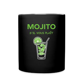 Mojito s'il vous plait - Mug uni - noir - Devant