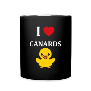 Petit canard - Mug uni - noir - Devant