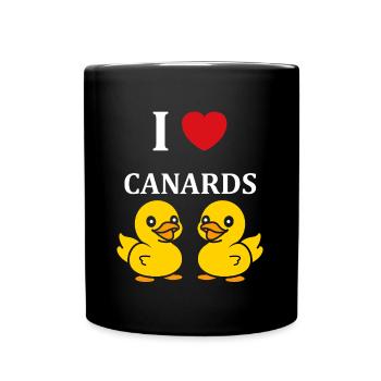 Petit canard - Mug uni - noir - Devant