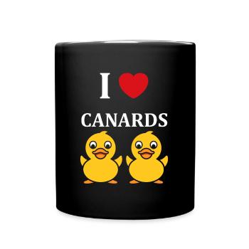 Petit canard - Mug uni - noir - Devant