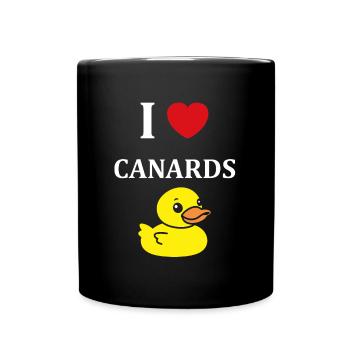 Petit canard - Mug uni - noir - Devant