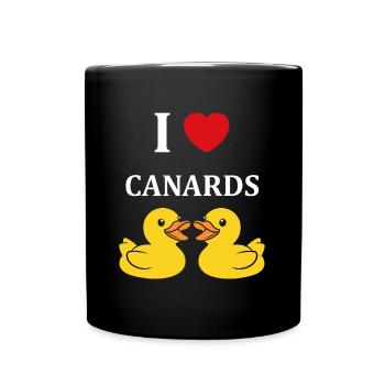 Petit canard - Mug uni - noir - Devant