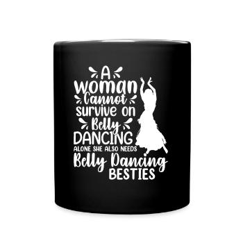 Belly Dancing Dancer Swing Salsa Ballet Dancer - Tasse einfarbig - Schwarz - Vorne