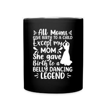 Swing Dance Quotes Funny Dancer Raqs sharqi Salsa - Full Colour Mug - black - Front
