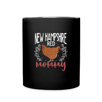 New Hampshire mom - Full Colour Mug - black - Front