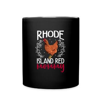 Red Rhodeland mom - Full Colour Mug - black - Front