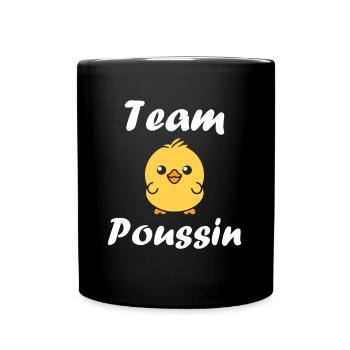Team poussin - Mug uni - noir - Devant
