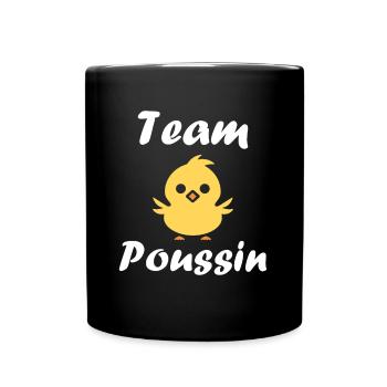 Team poussin - Mug uni - noir - Devant