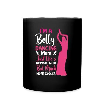 Funny Belly Dancer, Belly Dance Swing Dancers - Tasse einfarbig - Schwarz - Vorne