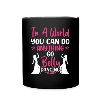 Funny Belly Dancer, Swing Dancer Hip Belly Dance - Tasse einfarbig - Schwarz - Vorne