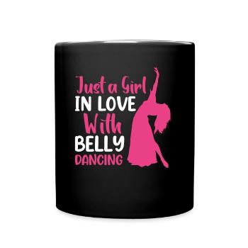 Funny Belly Dancer, Swing Dancer Hip Ballet Dancer - Tasse einfarbig - Schwarz - Vorne