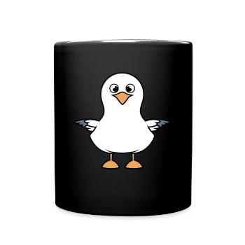 J'aime les mouettes - Mug uni - noir - Devant