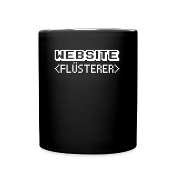 Webentwickler Programmierer App-entwickler - Tasse einfarbig - Schwarz - Vorne