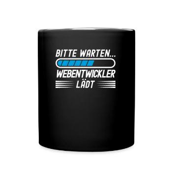 Webentwickler Programmierer UI/UX-Designer - Tasse einfarbig - Schwarz - Vorne