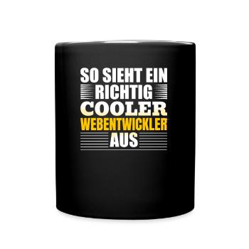 Webentwickler Programmierer Softwareentwickler - Tasse einfarbig - Schwarz - Vorne