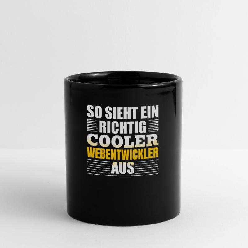 Webentwickler Programmierer Softwareentwickler Tasse einfarbig