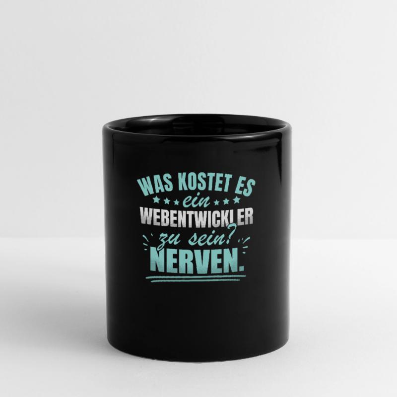 Webentwickler Programmierer Frontend-Entwickler Tasse einfarbig