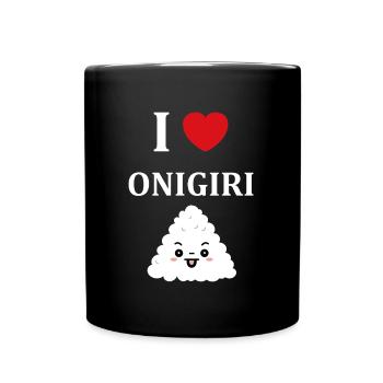 Onigiri japonais - Mug uni - noir - Devant